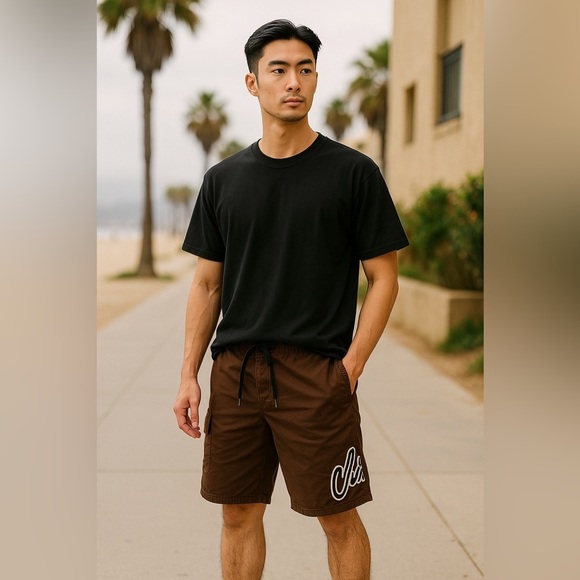 O’Neill Brown Men’s Board Shorts with Logo - Picture 1 of 10
